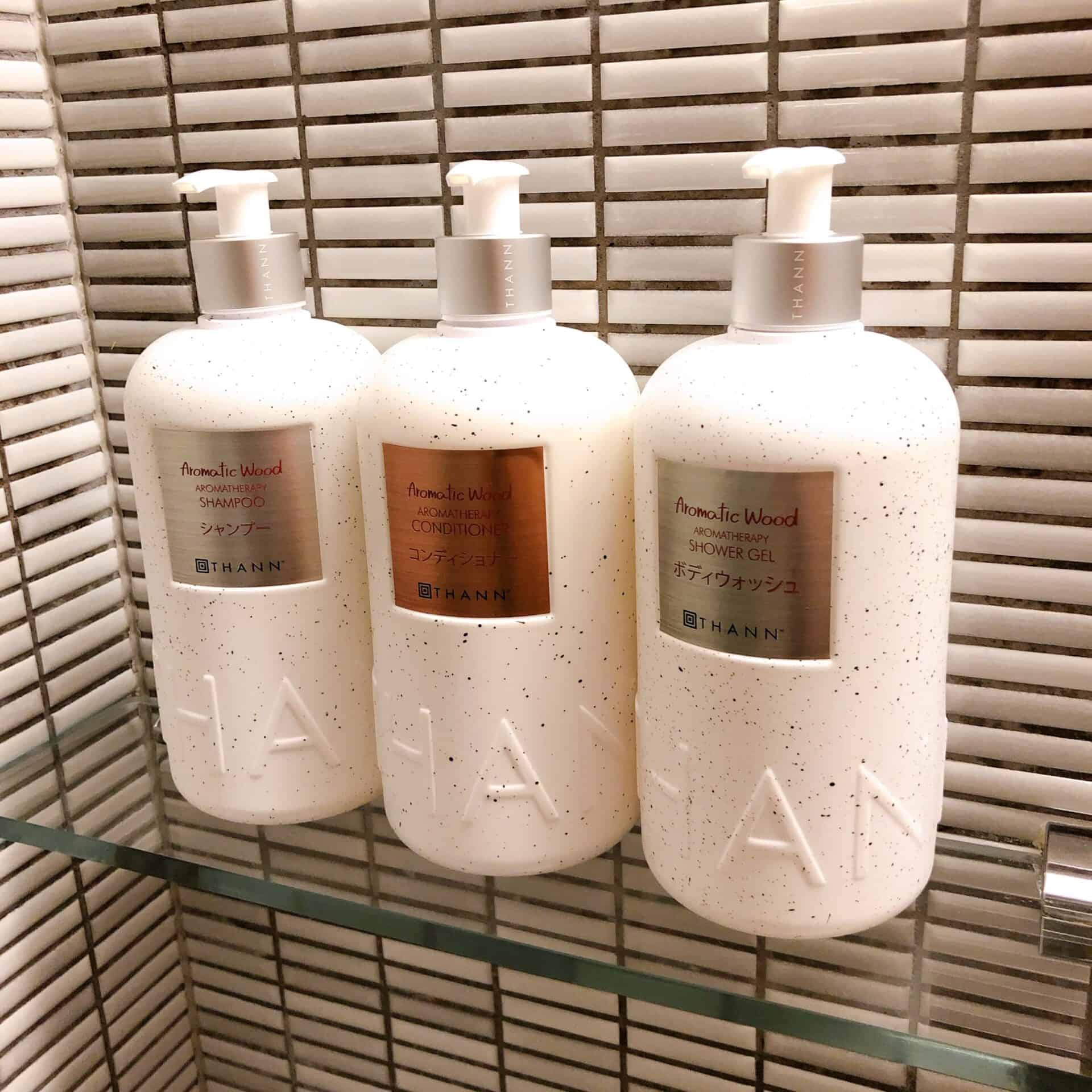 シャンプーやシャワージェルはTHANN