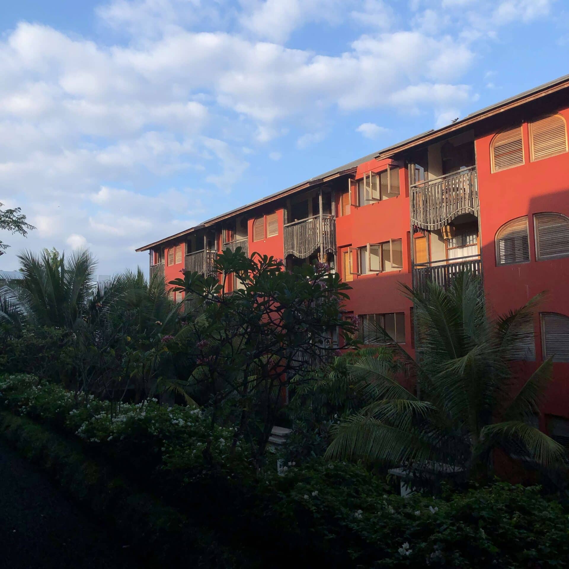 アムナヤクタリゾートから見える夕焼け