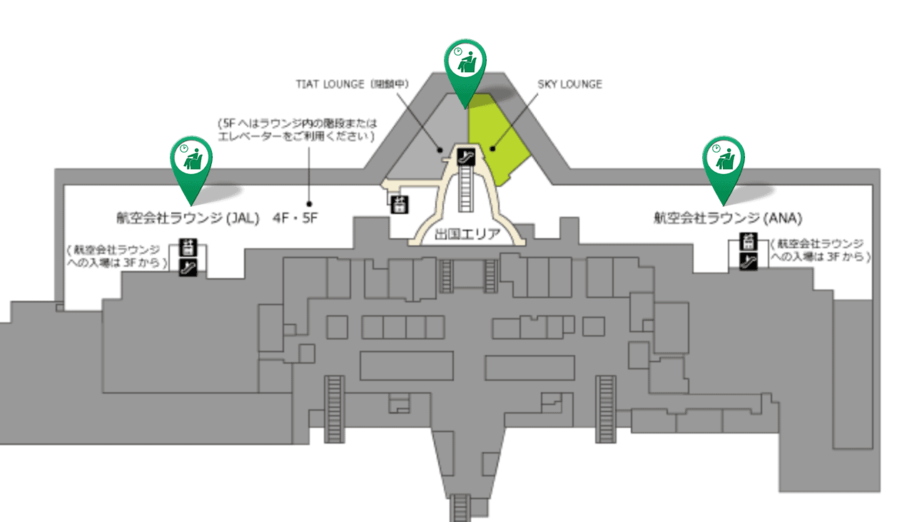 羽田国際第三ターミナルの空港マップ