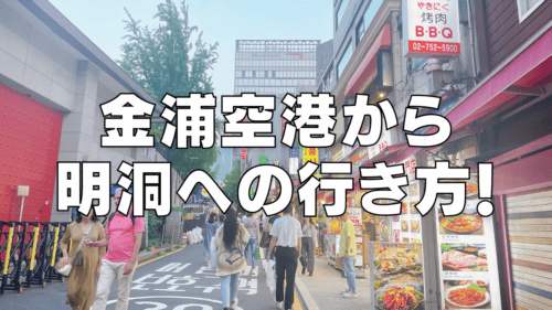 【2025年最新】金浦空港から明洞に行く方法を詳しく解説！最短ルートから迷わない方法までご紹介