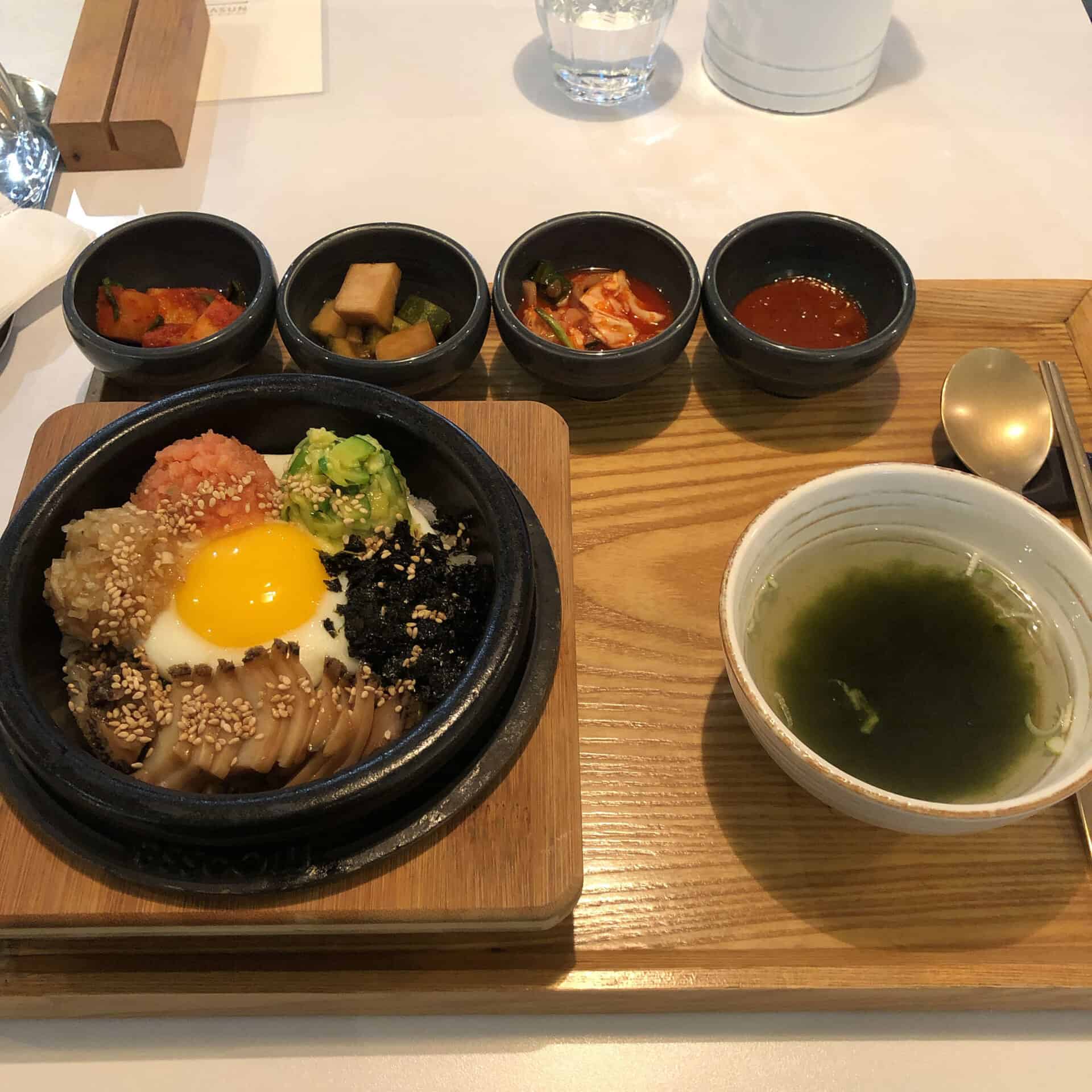 アワビのビビンバ定食