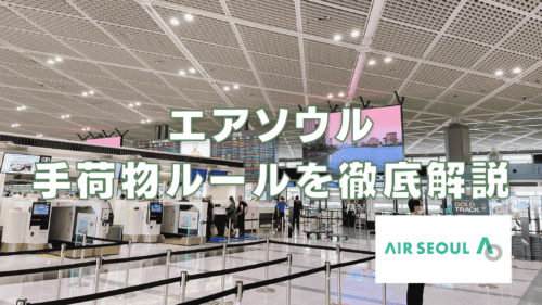【2025年版】エアソウルの手荷物ルールは厳しい？受託手荷物と機内持ち込み別に解説
