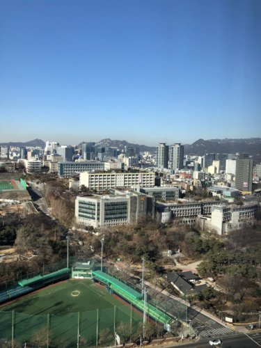 ソウルの景色を眺望できる