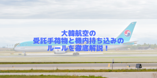 スーツケース 制限 大韓航空 安い