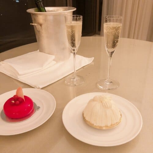 シャンパンとマロンシャンティイ