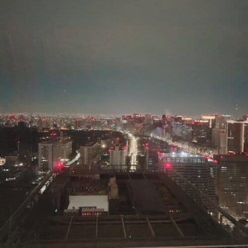 お部屋から眺めた夜景