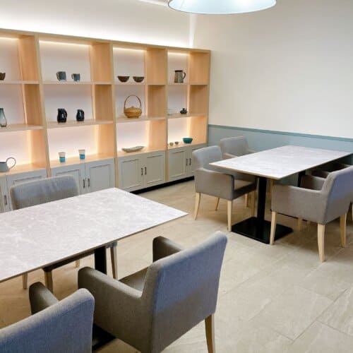 朝食会場全体の様子