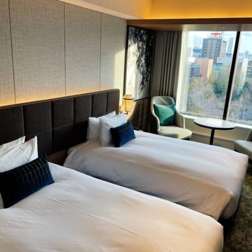 スタンダードツインルームの全体の様子