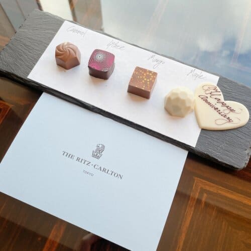 ウェルカムアメニティのチョコレート