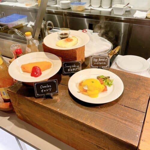 卵料理の見本