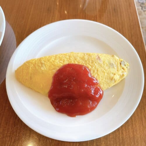 出来立てのオムレツ