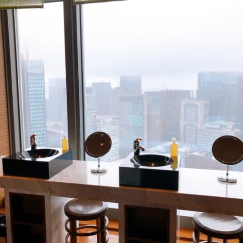 脱衣所からの眺望