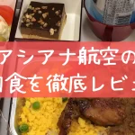 【2025年最新】アシアナ航空の機内食はクオリティが大幅低下!エコノミークラス・ビジネスクラスを徹底解説