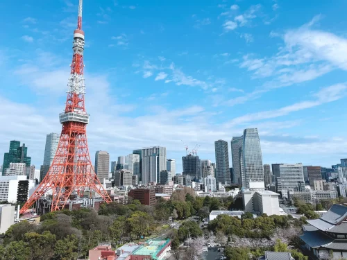 お部屋から眺められる東京タワー