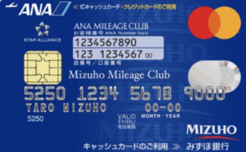 みずほマイレージクラブANAの券面