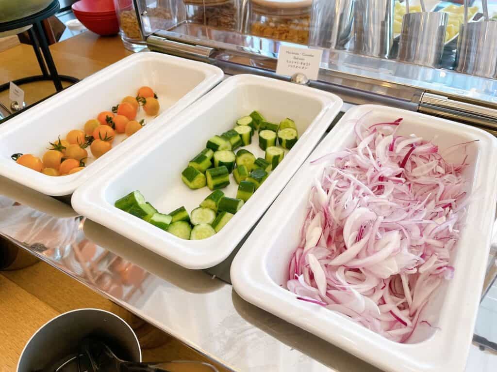 トマト、きゅうり、玉ねぎ