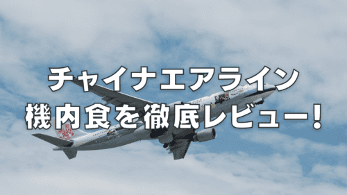 チャイナエアラインの機内食は超絶品！エコノミー・ビジネスクラス別に紹介！