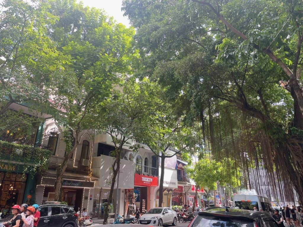 ハノイの街並み