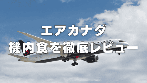 【2025年版】エアカナダの機内食はまずい？エコノミー・ビジネスクラス別に解説！