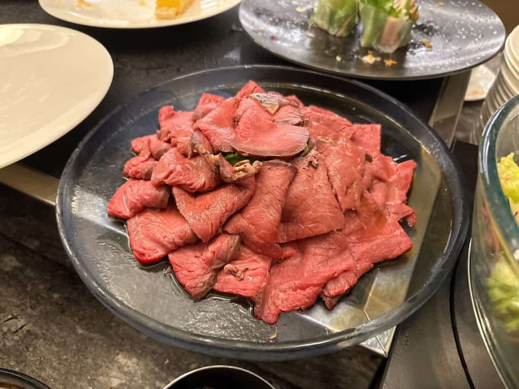 シェラトン鹿児島のローストビーフ