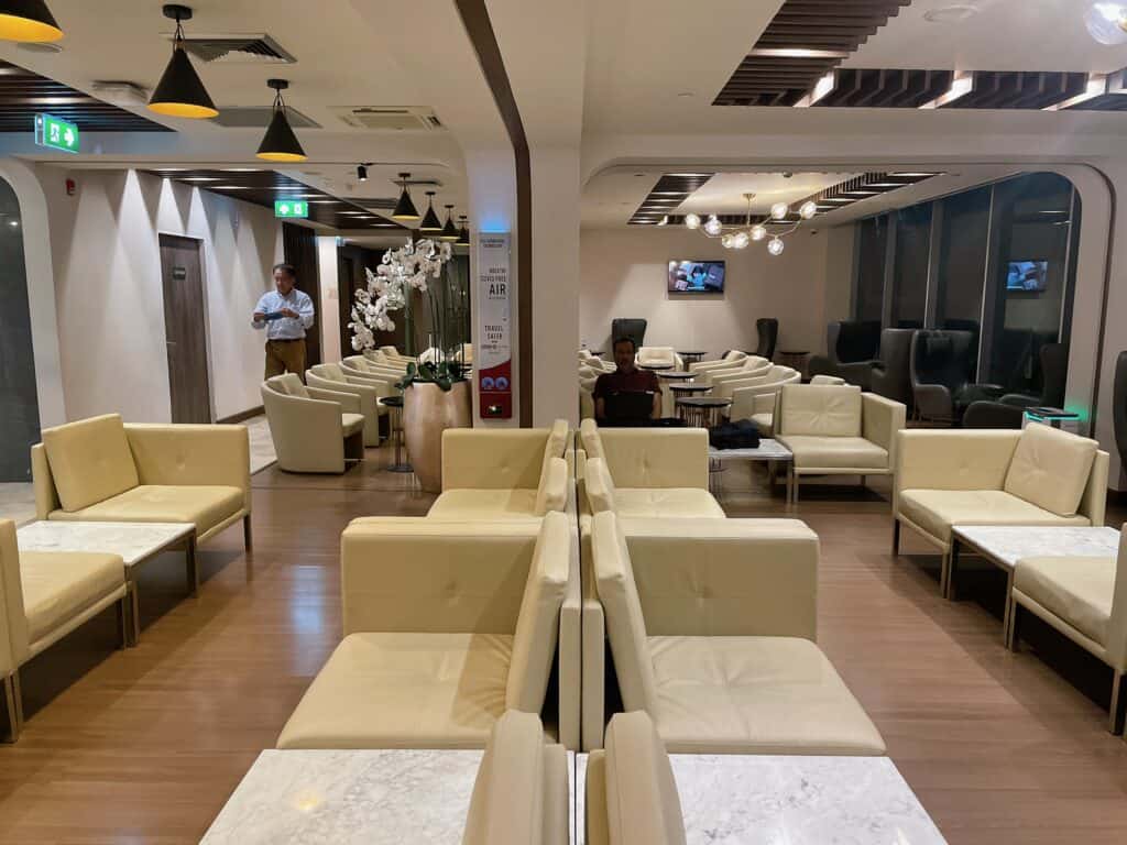 ターキッシュエアウェイズラウンジ内の様子