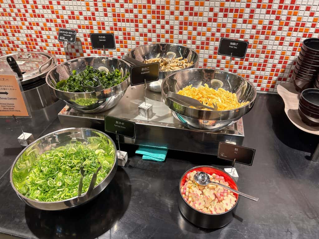 味噌汁コーナー