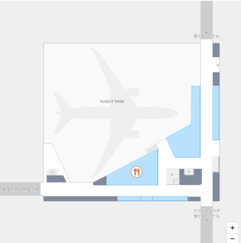 The Pike Brewing Restaurant & Craft Beer Barの場所を示した空港マップ