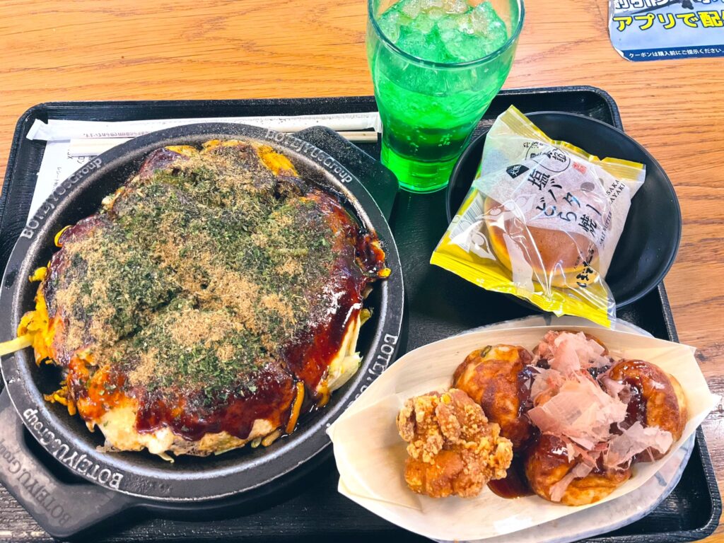 ぼてぢゅうのプライオリティパスメニュー
