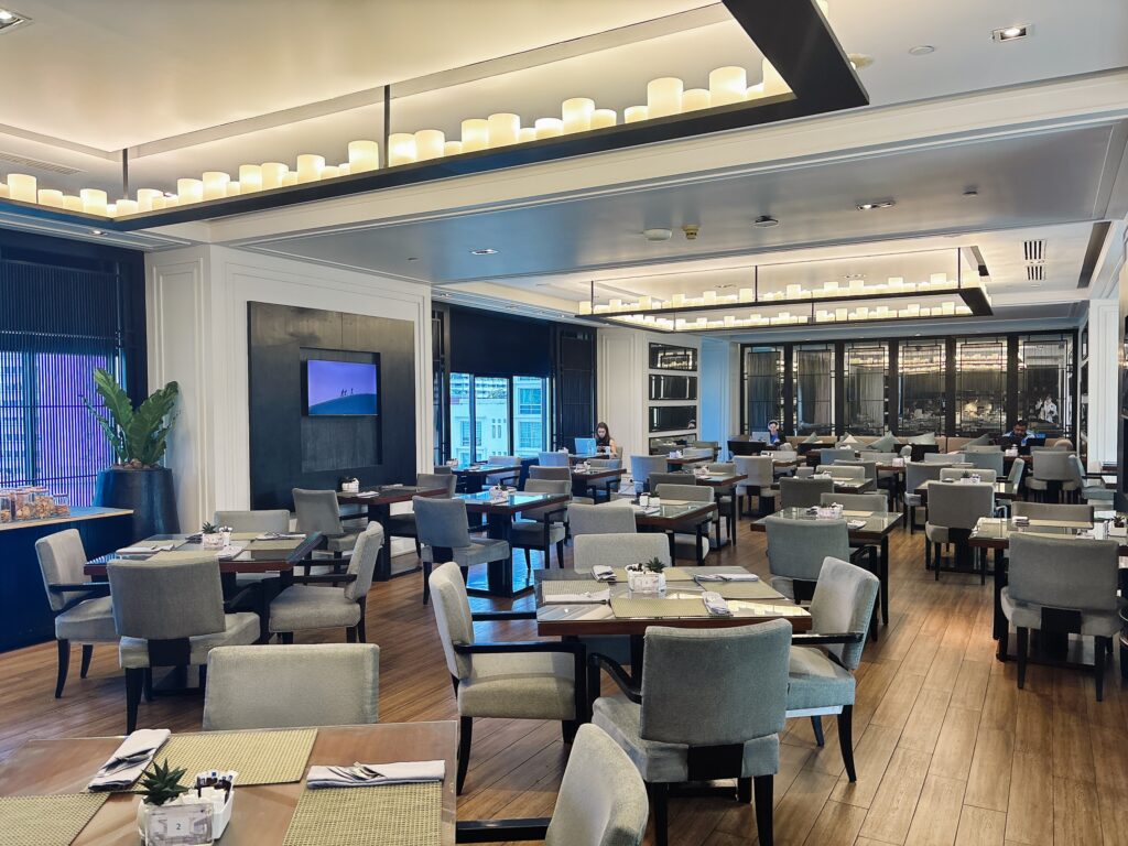 JWマリオットバンコクのエグゼクティブラウンジ内の様子